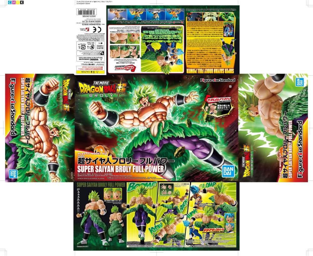 Super Saiyan Broly Fullpower 15 cm Dragonball Super Figure-rise Standard Plastic Model Kit